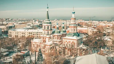 Собор Казанской иконы Божией Матери, Иркутск (Иркутск, город), фотография.  фасады Вид с запада