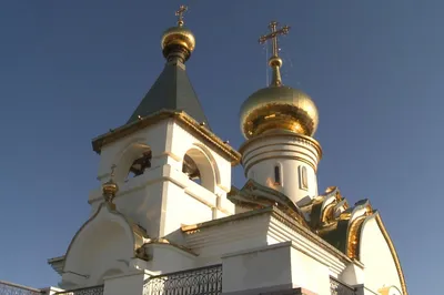 Церковь Серафима Саровского, Хабаровск (Хабаровск, город), фотография.  фасады Серафимовский храм. Северный парк. Серафимовская горка. Хабаровск.