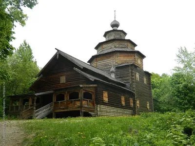 Нижний Новгород Церковь Покрова Пресвятой Богородицы Старые Ключищи Музей  деревянного зодчества Фотография