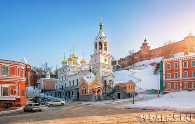 Картина маслом \"Рождественская церковь в Нижнем Новгороде\" 50x60 SK190906  купить в Москве