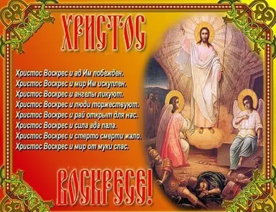 Открытка со светлой Пасхой, Христос Воскрес