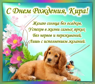 Кира,с Днем рождения! Форум GdePapa.Ru