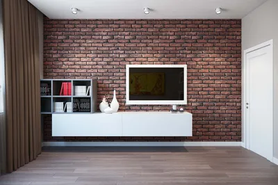 Кирпич и дерево: интерьер квартиры площадью 37 м² в стиле лофт