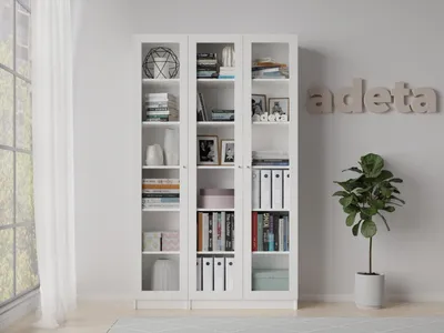 Книжный шкаф ADETA ИКЕА (IKEA) Билли 24 white - купить в Москве, цены на  Мегамаркет