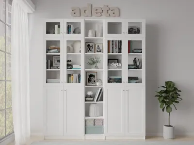 Шкаф книжный Шкаф Билли 20 FS белый дизайн IKEA, 80x30x202 см - купить по  выгодной цене в интернет-магазине OZON (1072873715)