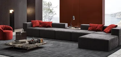 Серый диван в интерьере гостинной и других комнат. Серый диван в разных  стилях интерьера, 30+ фото