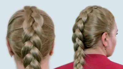 Плетение Французской Косы Наоборот на Себе (Видео-Урок). Reverse French  Braid itself Tutorial - YouTube