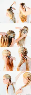 Плетение Кос на Короткие, Средние и Длинные Волосы + 150 ФОТО | Cool braid  hairstyles, Fishtail braid hairstyles, Fish tail braid