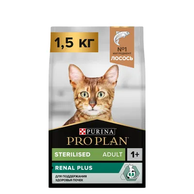 Корм Purina Pro Plan для взрослых стерилизованных кошек и кастрированных  котов, с высоким содержанием лосося, PPL After Care With Salmon, Корм для  кошек с рыбой, сухой корм, корм для кошек, брит, сухой