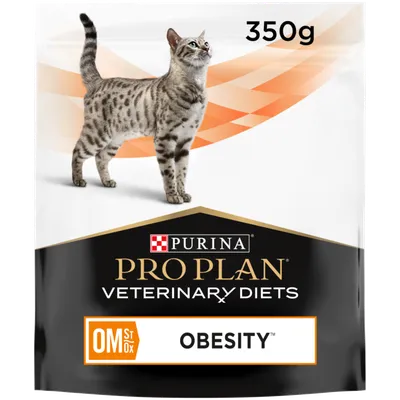 Купить Сухой корм для кошек диетический PRO PLAN® VETERINARY DIETS OM ST/OX  Obesity Mangement для снижения избыточной массы тела, 350 г -официальный  интернет-магазин Purina