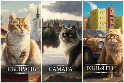 Самара - загадочная, Тольятти – пушистый: нейросеть представила города  Самарской области в образе котов - KP.RU
