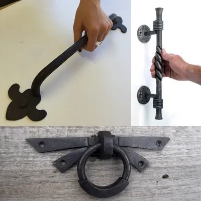 кованая ручка для двери [Forging door handle] | Metal art, Door pull  handles, Metal sculpture