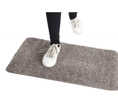 Впитывающий придверный коврик Clean Step Mat, коврик в прихожую, подстилка  под дверь купить в Украине - Цена 191грн. Киев Одесса - Grey