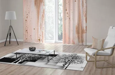 Ковры на заказ : Шерстяной ковёр в гостиную 028 в стиле - модерн - Carpet  Exclusive