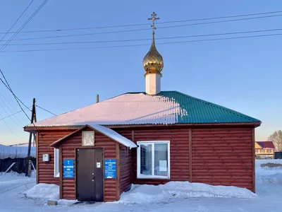 Козулька (Козульский район). Церковь Спаса Преображения, фотография. фасады  Вид с юга