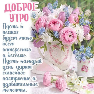 Картинки доброе утро милые цветы (68 фото) » Картинки и статусы про  окружающий мир вокруг