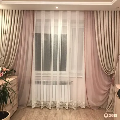 Тюль шторная лента (крючки), кулиска, 4100011623206733 150х240, 250, 260,  270, 280, 290 см — 1 шт., 150х170 см — 2 шт., подхват — 2 шт. ♥ купить в  интернет-магазине Helga ✨ | от 1910 руб.