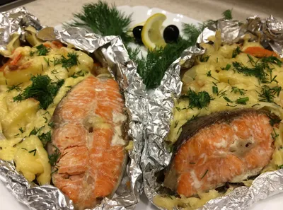 Красная рыба в духовке – пошаговый кулинарный рецепт с фото