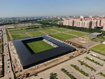 Аэросъемка стадиона \"Краснодар\"/Aerial view of the stadium \"Krasnodar\" -  YouTube