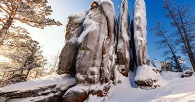 Сувенир Красноярские Столбы Дед (магнит)