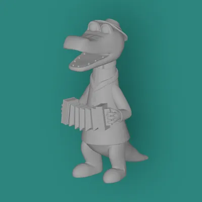 STL file Крокодил Гена - Krokodil Gena 🦸・Model to download and 3D  print・Cults