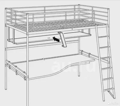 Отзыв о Кровать-чердак IKEA Туффинг | Хорошее решение для маленьких детских.