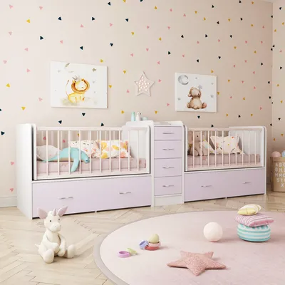 Детский магазин BabyMall on Instagram: \"КРОВАТКА ДЛЯ ДВОЙНИ COMFORTBABY  PLAYPEN 3 В 1 👶🏻👶🏻Счастье, умноженное на два, — это ваши близнецы или  погодки. 🌱🪵Кроватка для двойни выполненная из массива бука 3 в