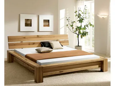 DIY wooden bed (bars and furniture board) - YouTube