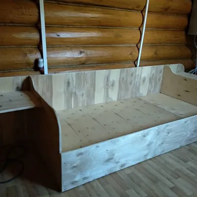 DIY идеи оригинального интерьера. Кровать, раскладной стол и  гора-светильник из фанеры. - YouTube