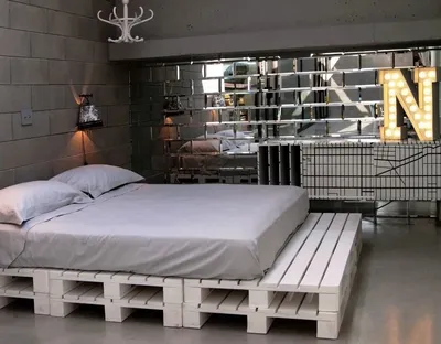 Кровать из поддонов своими руками пошагово + 800 | Diy pallet bed, Pallet  bed with lights, Wooden pallet beds