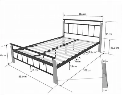 Чертежи кровати из металла | Дизайны кровати, Кроватная мебель,  Металлические кровати