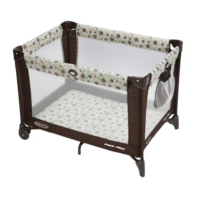 Graco Contour Electra Art.1913583 Neon Sand Манеж-кровать для путешествий с  музыкой купить по выгодной цене в BabyStore.lv