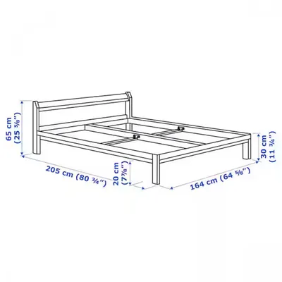 Отзыв о Каркас кровати Ikea Нейден | Кровать Нейден, односпальная