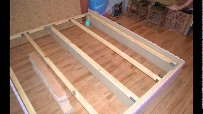 How to make a double bed diy - YouTube