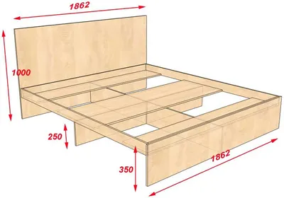 Как сделать кровать из дерева своими руками? [Фото, Чертежи] 2019