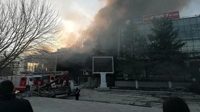 Пожар около КРЦ \"Звезда\" на Ново-Садовой в Самаре | Пикабу