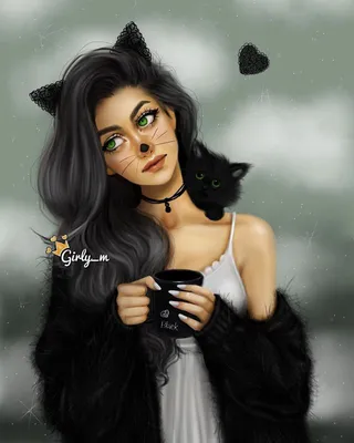 Очень красивые картинки - рисунки девушек от Girly_m | Girly m, Girly m  instagram, Cute girl drawing