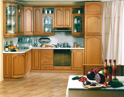 Угловая кухня для хрущёвки на заказ стиль МОДЕРН с встроенной быттехникой в  Красноярске по низкой цене
