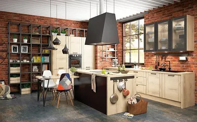 Кухня Лофт — купить кухонный гарнитур на заказ в Оренбурге от компании  «LORENA кухни»