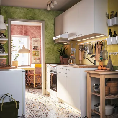 ИКЕА | Ikea small kitchen, Interior design kitchen, Kitchen furniture