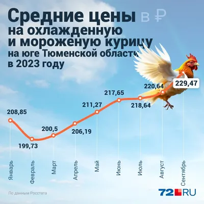 В Тюменской области куриное мясо за год подорожало на 22% МегаТюмень