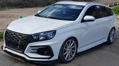 Эксклюзивный тюнинг Lada Vesta (фары от Acura)