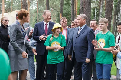 Фоторепортаж: президент ОАО «РЖД» Владимир Якунин, губернатор Василий  Юрченко и мэр Владимир Городецкий посетили детский лагерь им. Константина  Заслонова • Фотографы Роман и Ольга Барниковы • Новосибирск