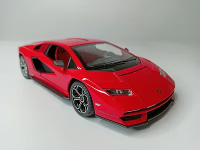 Коллекционная машинка игрушка металлическая Ламборджини Lamborghini для  мальчиков масштабная модель 1:24 красный - купить с доставкой по выгодным  ценам в интернет-магазине OZON (848757729)