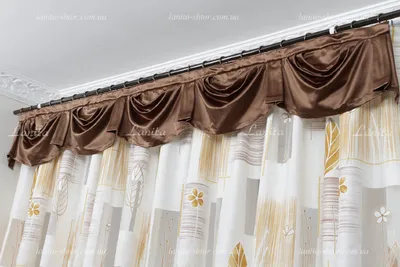 Готовый ламбрекен+шторы \"Бренда\" (3м): продажа, цена в Киеве. ламбрекены от  \"Декор-Текстиль\" - 922287774 #готовыйламбрекен, #ламбрекеннедорого,  #ламбрекенвгостинную, #ламбрекенкиев, #готовыешторы