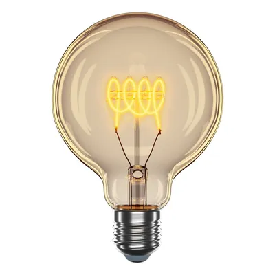 ➤ LED лампочка Velmax V-Filament-Amber-G95-Спираль-G 4W E27 2700K 300Lm  21-46-54 купить во Львов - ЕлектроОпт