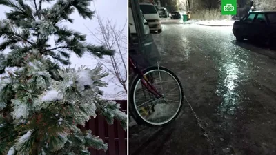 Дороги в Москве превратились в катки и реки после ледяного дождя. Видео |  РБК Life