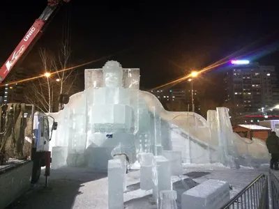 Фоторепортаж: главный ледовый городок Перми за несколько часов до открытия  | «Новый компаньон»