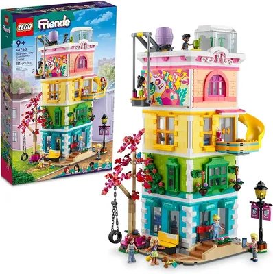 Amazon.com: LEGO Friends Heartlake City Community Center 41748 Building Toy  Set; Creative Challenge for Ages 9+, Includes 6 Mini-Dolls, a Pet Dog and  Lots of Accessories, a Fun Gift for Kids who