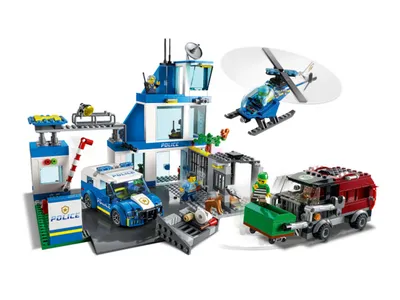 Купить конструктор LEGO City Police Полицейский участок в горах (60174),  цены на Мегамаркет | Артикул: 100023250937